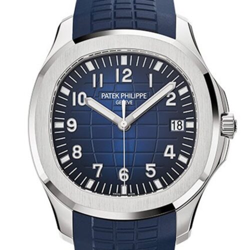 Patek Philippe Aquanaut Blue Dial 18K White Gold Men’s Watch 5168G-001