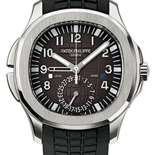 Patek Philippe Aquanaut Dual Time Black Dial Automatic Men’s Watch 5164A-001