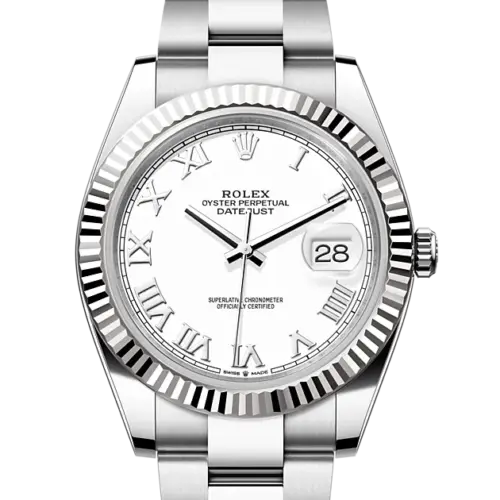 Rolex Datejust M126334-0023 Oyster, 41 mm, Oystersteel and white gold