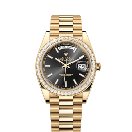 Rolex Day-Date 40, 18k Yellow Gold with Diamond-set, 40mm, Ref# 228348rbr-0043