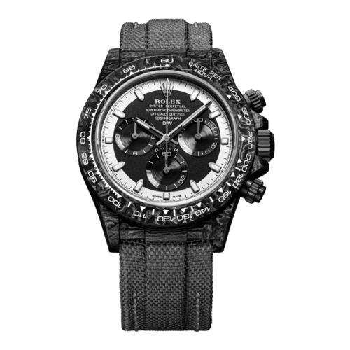 ROLEX Diw Daytona carbon cream invert 40mm oyster black