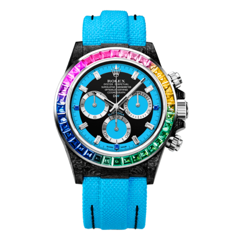 ROLEX Diw Daytona carbon rainbow blue 40mm carbon